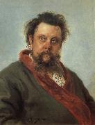 Ilya Repin, Portrait of Modest Moussorgski
